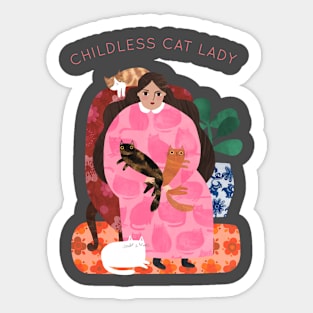 Childless Cat Lady Sticker